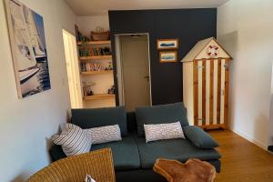 Χώρος καθιστικού στο Appartement 2 chambres, terrasse bois indépendante, accès piscine privée