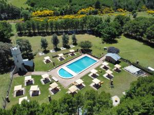 an aerial view of an estate with a swimming pool at El Mirador Complejo Turístico in Villa Ventana