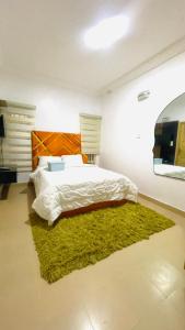 Ένα ή περισσότερα κρεβάτια σε δωμάτιο στο TNT Apartment