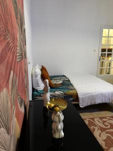 Postel nebo postele na pokoji v ubytování Appartement Rusp