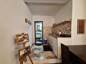 Kuchyň nebo kuchyňský kout v ubytování Apartment STUDIO 88 white