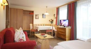 Cama o camas de una habitación en Hotel-Garni Schernthaner