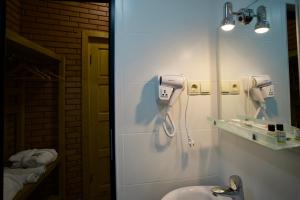 Koupelna v ubytování Hotel Mogzauri