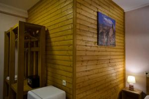 Koupelna v ubytování Hotel Mogzauri