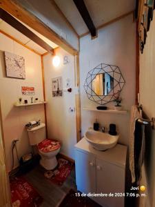 Um banheiro em Cabaña 2 Atardecer Fandango