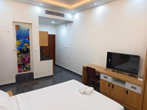 TV a/nebo společenská místnost v ubytování SG Mahal & Rooms