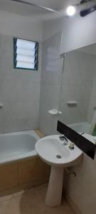 Koupelna v ubytování Departamento Trapalco