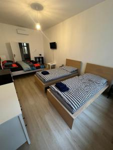 TV a/nebo společenská místnost v ubytování Apartmány Soukenická