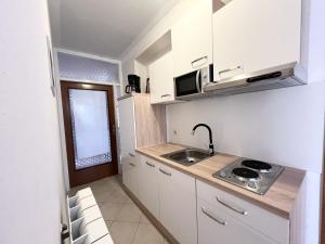 Kuchyň nebo kuchyňský kout v ubytování Apartments Tereza