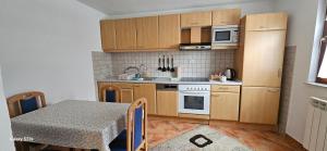 Η κουζίνα ή μικρή κουζίνα στο Apartman Alma