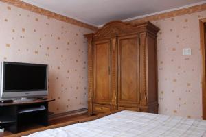 TV a/nebo společenská místnost v ubytování Casa Mioritei