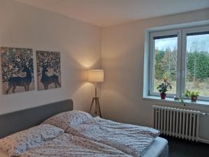 Postel nebo postele na pokoji v ubytování Apartmány Pěkná 10