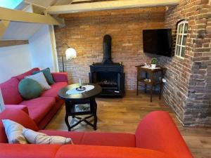 TV a/nebo společenská místnost v ubytování Landhaus up Diek + 17 fotografií