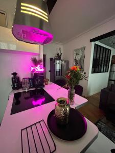 Kuchyň nebo kuchyňský kout v ubytování Paris Expo Porte de Versailles confort appartement