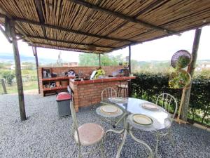 Glamping El Muelle的阳台或露台