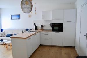 Eldhús eða eldhúskrókur á Au pied du GR 34