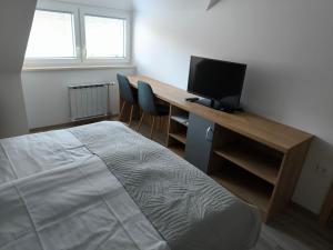 Televiisor ja/või meelelahutuskeskus majutusasutuses Guesthouse Haler