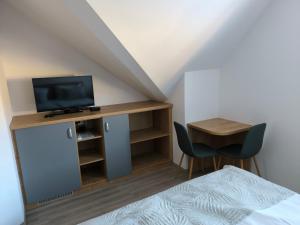 Televiisor ja/või meelelahutuskeskus majutusasutuses Guesthouse Haler