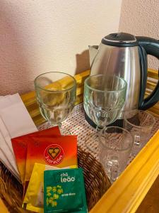 Παροχές για τσάι/καφέ στο Suítes Balanço do Mar