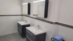 Koupelna v ubytování Franzis Appartments Franz