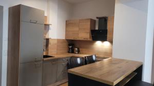 Kuchyň nebo kuchyňský kout v ubytování Franzis Appartments Sissi