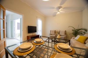 Et tv og/eller underholdning på Encantadora casa en barrio de Triana