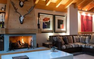 Χώρος καθιστικού στο Chalet RoyAlp Hôtel & Spa