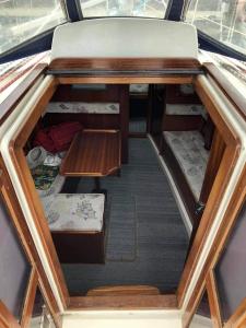 an overhead view of a small room in a boat at Aqua Enter36 Vitorlás in Budapest