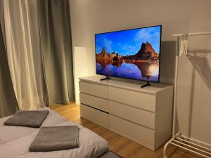 TV a/nebo společenská místnost v ubytování Süße Marie Durlach 12 + 13 fotografií