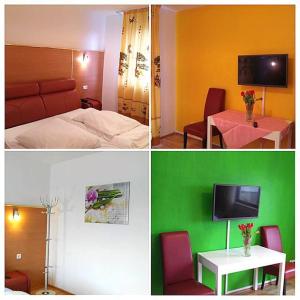 TV a/nebo společenská místnost v ubytování Hotel Adler
