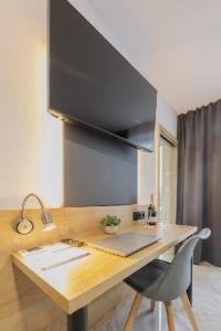 Μια τηλεόραση ή/και κέντρο ψυχαγωγίας στο Hotel Tříška
