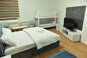 Postel nebo postele na pokoji v ubytování Hostel Nikšić