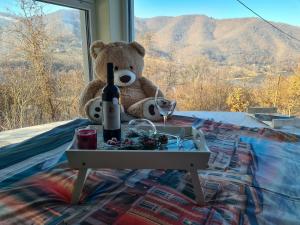 En generel udsigt til bjerge eller udsigt til bjerge taget fra lejligheden