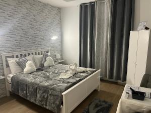 Postel nebo postele na pokoji v ubytování New House