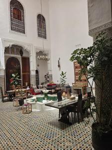 Posezení v ubytování Riad Lalla Zoubida