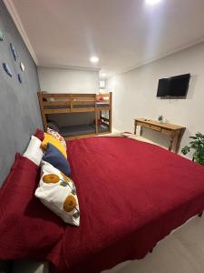 Postel nebo postele na pokoji v ubytování Recanto do Leste