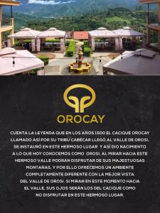 Certifikát, hodnocení, plakát nebo jiný dokument vystavený v ubytování Hotel Orocay Lodge
