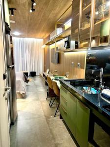 Kuchyň nebo kuchyňský kout v ubytování Studio Beira Mar NewTime 1210 + 53 fotografií