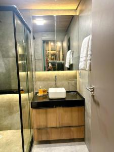 Koupelna v ubytování Studio Beira Mar NewTime 1210