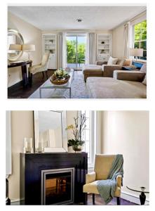 Posezení v ubytování Hummingbird Haven Bed & Breakfast Luxury Suite With Terrace & Seasonal Lake Views Located in Historic Old Town Niagara-On-The-Lake