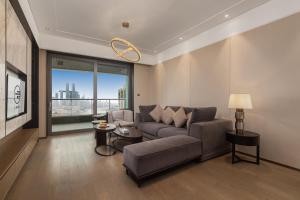 Predel za sedenje v nastanitvi Yunmu International Administrative Mansion Chongqing Nanbin Road Himalaya Branch