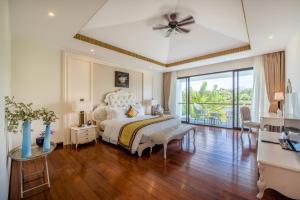 Ein Bett oder Betten in einem Zimmer der Unterkunft Vinpearl Resort & Spa Phu Quoc