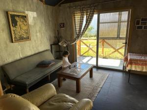 Posezení v ubytování Cabañas Alelí
