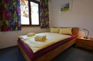 Posteľ alebo postele v izbe v ubytovaní Gartenapartment
