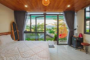 Voodi või voodid majutusasutuse Khu Nghỉ Dưỡng View Triệu Mây toas