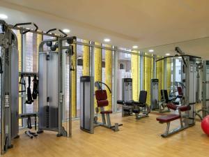 Het fitnesscentrum en/of fitnessfaciliteiten van ibis Doha