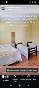 Ένα ή περισσότερα κρεβάτια σε δωμάτιο στο Pousada em Jacumã PB