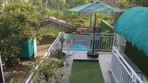 Zahrada ubytování Green Villa Bogor