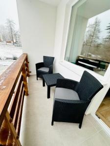 Posedenie v ubytovaní Hagy Apartments