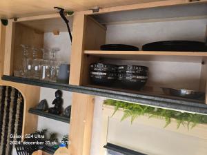Autocaravan,camper,campervan,motorhome,not driveable,only habitable的厨房或小厨房